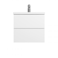 картинка N 1 к AM.PM GEM, База под раковину, подвесная, 60 см, 2 ящика push-to-open, цвет: белый, глянец 