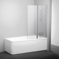 картинка N 2 к Ravak 10 градусов  Шторка для ванны 10CVS2-100 R блестящий+транспарент