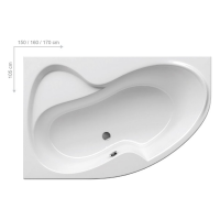 картинка N 1 к Ravak Rosa II ванна  170x105 L