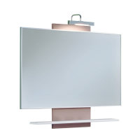 картинка N 2 к Акватон ЛОГИКА-М зеркало со светильником (лен)