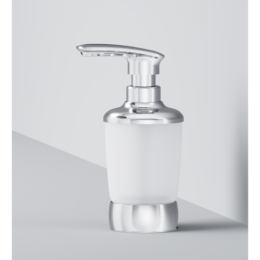 картинка N 2 к AM.PM Sensation, Стеклянный диспенсер для жидкого мыла, отдельно стоящий, хром 