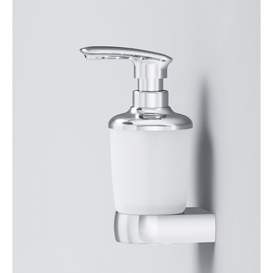 картинка N 2 к AM.PM Sensation, Стеклянный диспенсер для жидкого мыла с настенным держателем, хром 