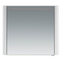 картинка N 1 к AM.PM Sensation, зеркало, зеркальный шкаф, левый, 80 см, с подсветкой, белый, глянец 