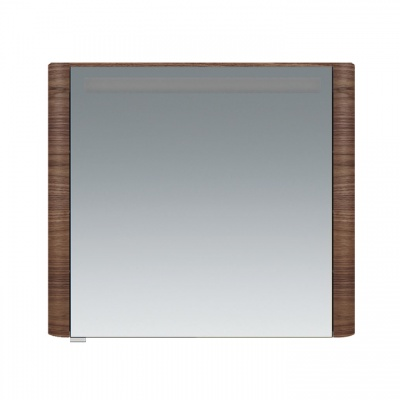 AM.PM Sensation, зеркало, зеркальный шкаф, правый, 80 см, с подсветкой, орех, текстурированна 