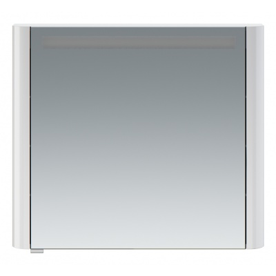 AM.PM Sensation, зеркало, зеркальный шкаф, правый,80 см, с подсветкой, белый, глянец 