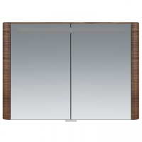 картинка N 1 к AM.PM Sensation, зеркало, зеркальный шкаф, 100 см, с подсветкой, орех, текстурированная 