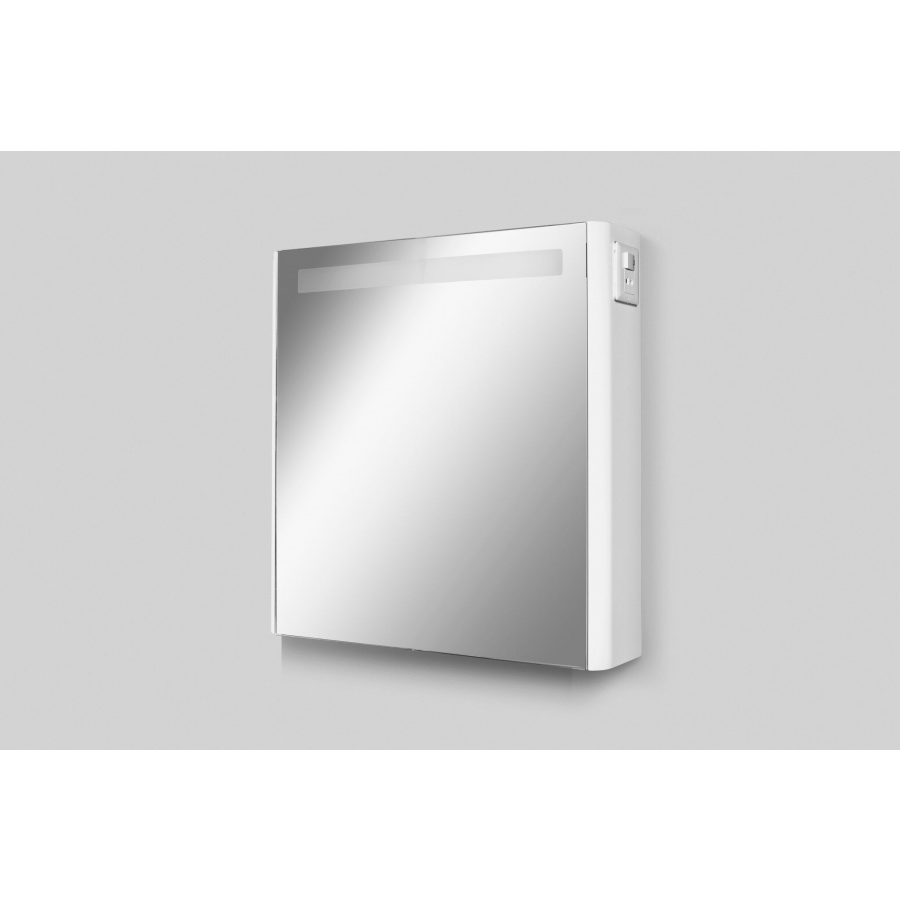 картинка N 8 к AM.PM BLISS, Зеркальный шкаф с подсветкой, правый, 60см, белый, глянец 