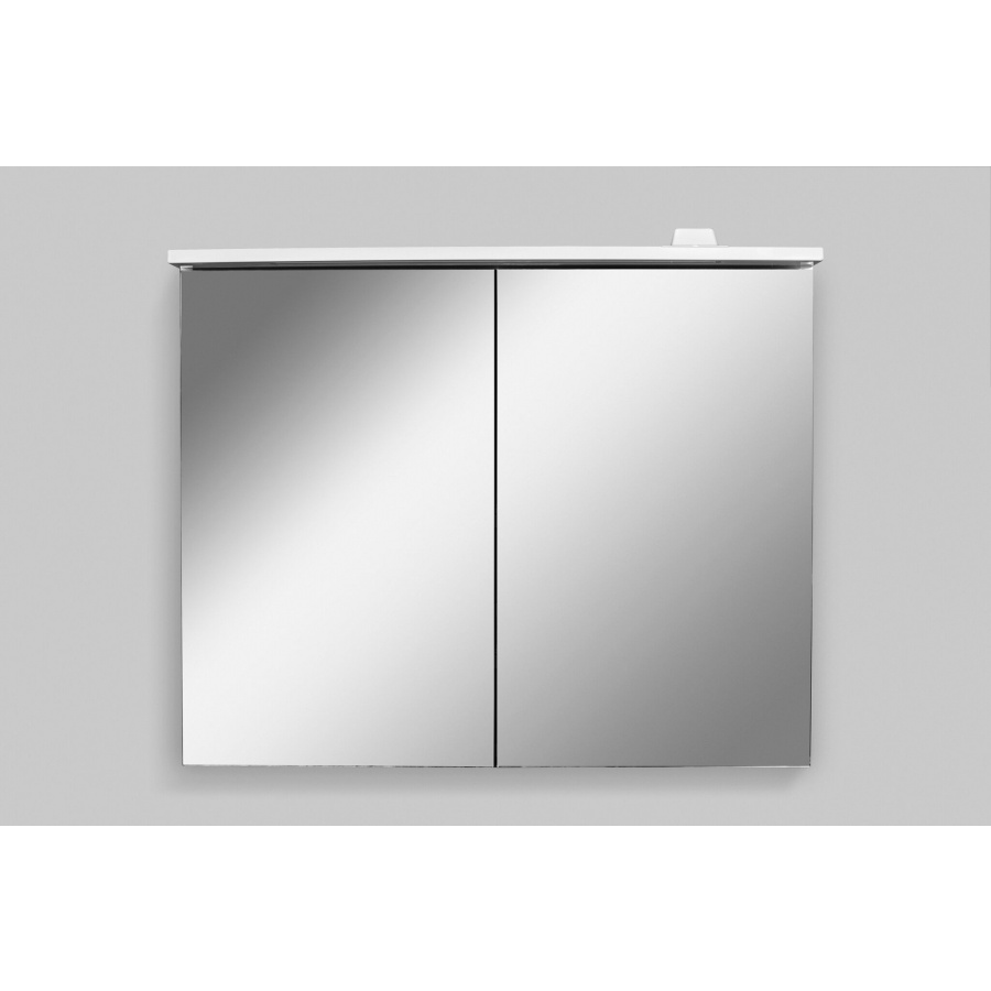 картинка N 10 к AM.PM SPIRIT 2.0, Зеркальный шкаф с LED-подсветкой, 80 см, цвет: белый, глянец 