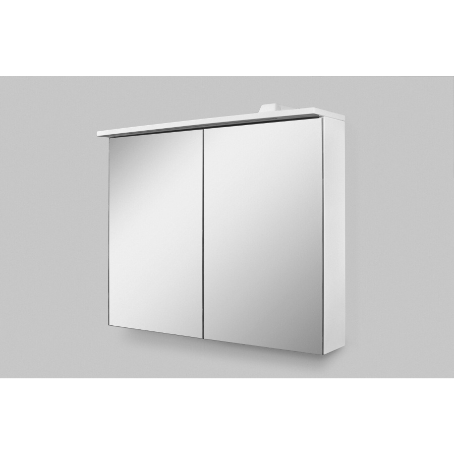 картинка N 8 к AM.PM SPIRIT 2.0, Зеркальный шкаф с LED-подсветкой, 80 см, цвет: белый, глянец 