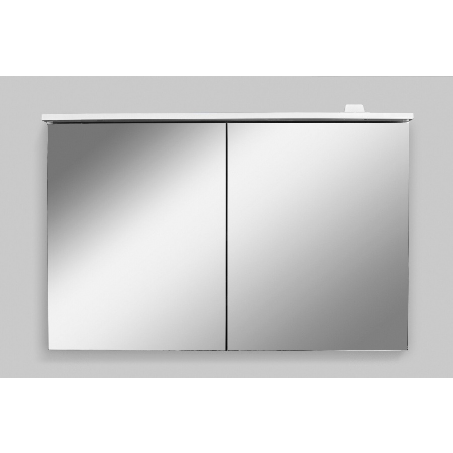 картинка N 10 к AM.PM SPIRIT 2.0, Зеркальный шкаф с LED-подсветкой, 100 см, цвет: белый, глянец 