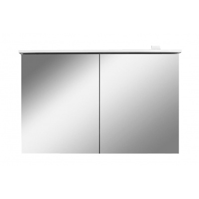 AM.PM SPIRIT 2.0, Зеркальный шкаф с LED-подсветкой, 100 см, цвет: белый, глянец 