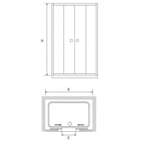 Душевая дверь RGW CL-10 1700x1850 прозрачное