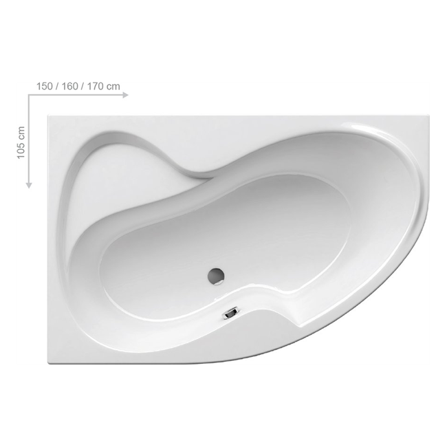 картинка N 2 к Акриловая ванна Ravak Rosa II  160x105 R