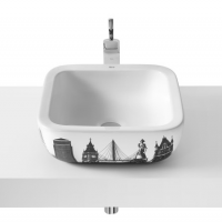 Раковина Roca Urban Ldn 732765L00U 40x40 см, квадратная форма, Раковина Roca Urban Ldn 732765L00U 40x40 см, квадратная форма,