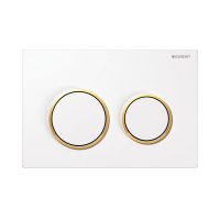 картинка N 2 к Смывная клавиша Geberit Omega 20 115.085.KK.1 (бел, зол, бел)