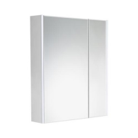 картинка N 1 к Roca UP 80 Зеркальный шкаф белый глянец подсветка,розетка,регулир,полчки 77,8*81*14,5