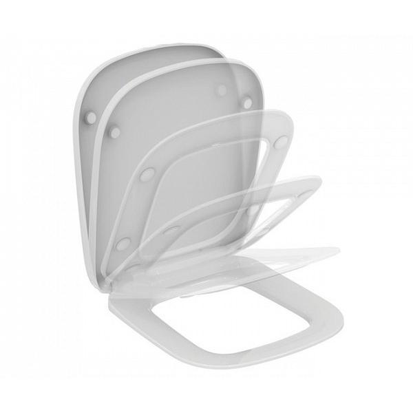 картинка N 2 к Ideal Standard Esedra Сидение и крышка для унитаза,дюропл.,плавное закрывание