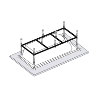 Vagnerplast Каркас 170*75 + ножки S4