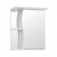 AquaLine   Волна 500 C Зеркало-шкаф с подсветкой/розетка