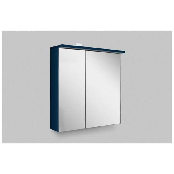 картинка N 2 к Spirit 2.0 Зеркальный шкаф 60 см с LED- подсветкой правый, глубокий синий