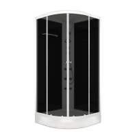 Душевая кабина Domani-Spa Delight Slim 99, низкий поддон, черн Душевая кабина Domani-Spa Delight Slim 99, низкий поддон, черн