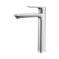 картинка N 2 к Смеситель для умывальника Rossinka высокий одноручный (35мм), монолитный, хром