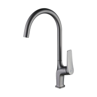 LeMark Бронкс LM3705GM Смеситель для кухни, с высоким поворотн