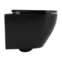 Унитаз подвесной Belbagno Colorato BB062CHR-MB безободковый с Унитаз подвесной Belbagno Colorato BB062CHR-MB безободковый с