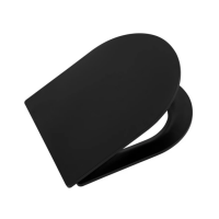 Сиденье с крышкой Belbagno Colorato BB062SC-MB дюропласт, soft close, металлическое крепление, чёрно