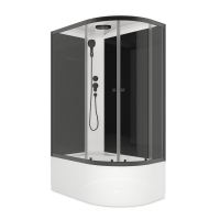 Душевая кабина Domani-spa Delight slim 128 high r высокий подд