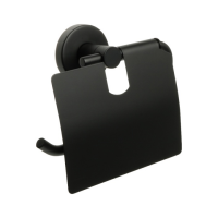 Держатель туалетной бумаги Fixsen Comfort Black FX-86010 с кры Держатель туалетной бумаги Fixsen Comfort Black FX-86010 с кры