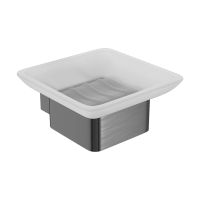 LeMark Smooth Line 9746018 Мыльница с держателем, графит LeMark Smooth Line 9746018 Мыльница с держателем, графит