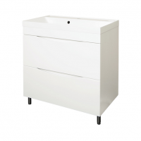 Тумба AquaLine Слим 60 напольная с двумя выдвижными ящиками