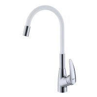 Смеситель для кухни Lemark Linara LM0415C-White с гибким излив Смеситель для кухни Lemark Linara LM0415C-White с гибким излив