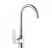 картинка N 1 к Смеситель для кухни Avrora Gamma с высоким поворотным изливом, хром