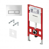 Инсталляция с кнопкой TECE TECEspring S401201 цвет хром, крепл