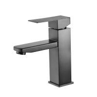 картинка N 2 к Смеситель для умывальника Avrora Orra монолитный, оружейная сталь