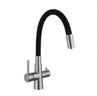 картинка N 2 к Смеситель для кухни Avrora Kitchen с гибким изливом с подключением фильтра питьевой воды, нержаве