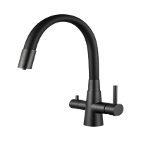 картинка N 2 к Смесители Kitchen Смеситель для кухни с гибким изливом с подключением фильтра питьевой воды, оружейн