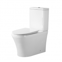 картинка N 1 к Унитаз напольный Grossman 650*365*825 безободковый, белый с тонкой крышкой микролифт, смыв торнадо